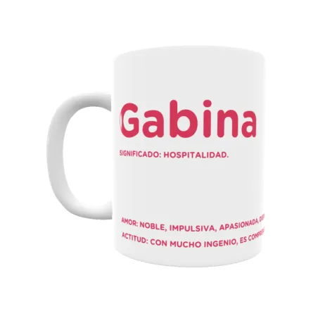 Taza - Gabina Regalo original y funcional. Taza personalizada con significado, actitud y amor.