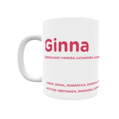 Taza - Ginna Regalo original y funcional. Taza personalizada con significado, actitud y amor.