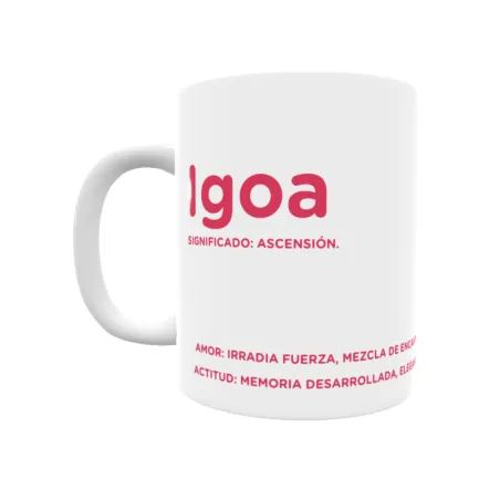 Taza - Igoa Regalo original y funcional. Taza personalizada con significado, actitud y amor.