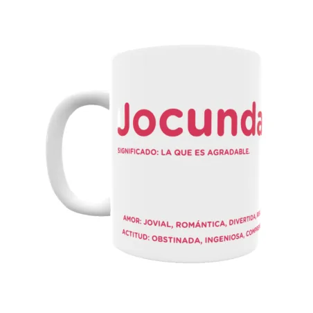 Taza - Jocunda Regalo original y funcional. Taza personalizada con significado, actitud y amor.