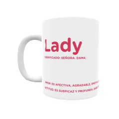 Taza - Lady Regalo original y funcional. Taza personalizada con significado, actitud y amor.