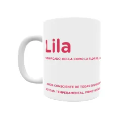 Taza - Lila Regalo original y funcional. Taza personalizada con significado, actitud y amor.