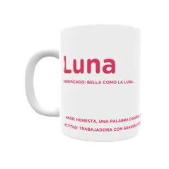 Taza - Luna Regalo original y funcional. Taza personalizada con significado, actitud y amor.