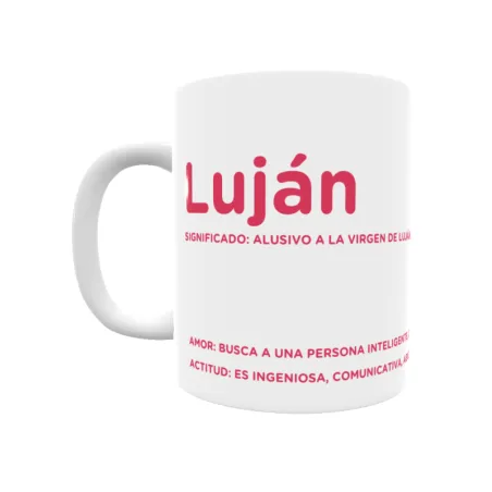 Taza - Luján Regalo original y funcional. Taza personalizada con significado, actitud y amor.