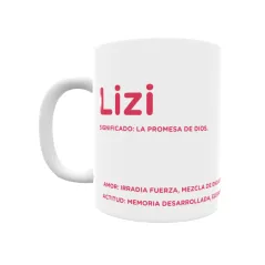 Taza - Lizi Regalo original y funcional. Taza personalizada con significado, actitud y amor.