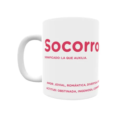 Taza - Socorro Regalo original y funcional. Taza personalizada con significado, actitud y amor.