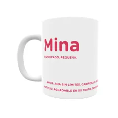 Taza - Mina Regalo original y funcional. Taza personalizada con significado, actitud y amor.