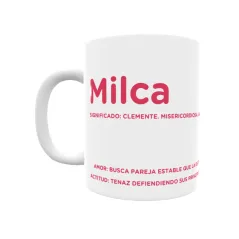 Taza - Milca Regalo original y funcional. Taza personalizada con significado, actitud y amor.