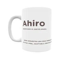 Taza - Ahiro Regalo original y funcional. Taza personalizada con significado, actitud y amor.