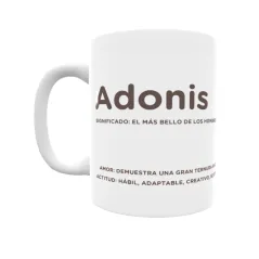 Taza - Adonis Regalo original y funcional. Taza personalizada con significado, actitud y amor.