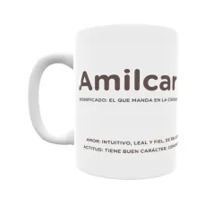 Taza - Amilcar Regalo original y funcional. Taza personalizada con significado, actitud y amor.