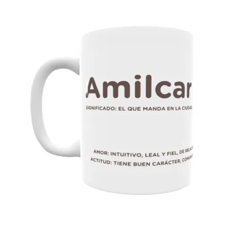 Taza - Amilcar Regalo original y funcional. Taza personalizada con significado, actitud y amor.