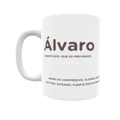 Taza - Álvaro Regalo original y funcional. Taza personalizada con significado, actitud y amor.