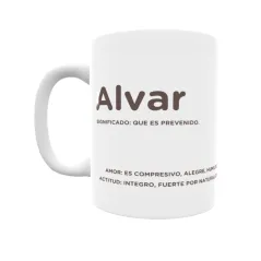 Taza - Alvar Regalo original y funcional. Taza personalizada con significado, actitud y amor.