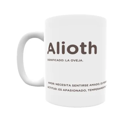 Taza - Alioth Regalo original y funcional. Taza personalizada con significado, actitud y amor.