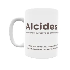 Taza - Alcides Regalo original y funcional. Taza personalizada con significado, actitud y amor.