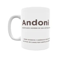 Taza - Andoni Regalo original y funcional. Taza personalizada con significado, actitud y amor.