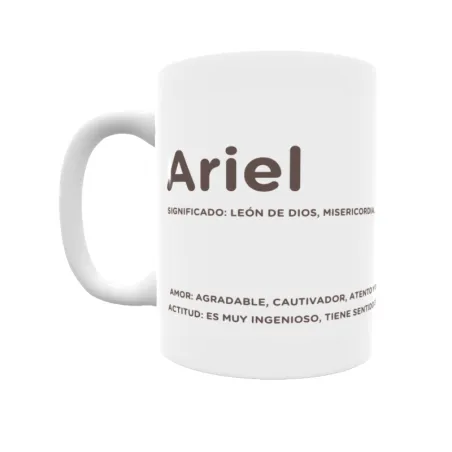 Taza - Ariel Regalo original y funcional. Taza personalizada con significado, actitud y amor.