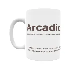 Taza - Arcadio Regalo original y funcional. Taza personalizada con significado, actitud y amor.