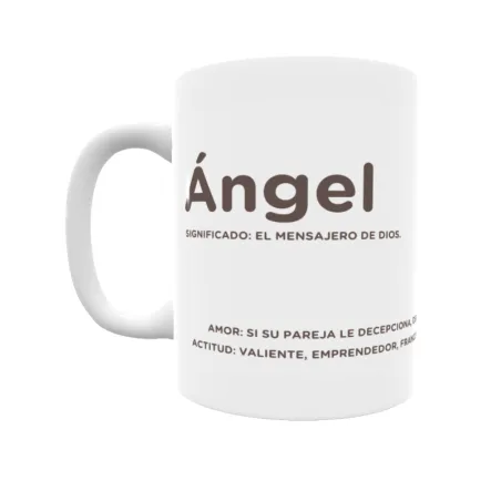 Taza - Ángel Regalo original y funcional. Taza personalizada con significado, actitud y amor.