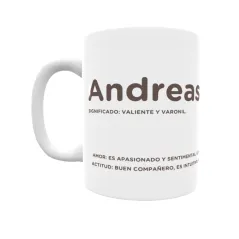 Taza - Andreas Regalo original y funcional. Taza personalizada con significado, actitud y amor.