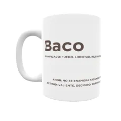 Taza - Baco Regalo original y funcional. Taza personalizada con significado, actitud y amor.