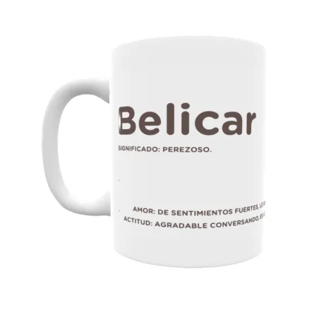 Taza - Belicar Regalo original y funcional. Taza personalizada con significado, actitud y amor.