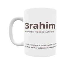 Taza - Brahim Regalo original y funcional. Taza personalizada con significado, actitud y amor.