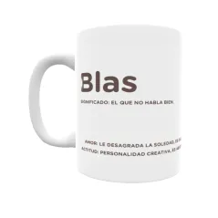 Taza - Blas Regalo original y funcional. Taza personalizada con significado, actitud y amor.