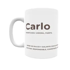 Taza - Carlo Regalo original y funcional. Taza personalizada con significado, actitud y amor.