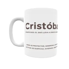 Taza - Cristóbal Regalo original y funcional. Taza personalizada con significado, actitud y amor.