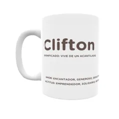 Taza - Clifton Regalo original y funcional. Taza personalizada con significado, actitud y amor.