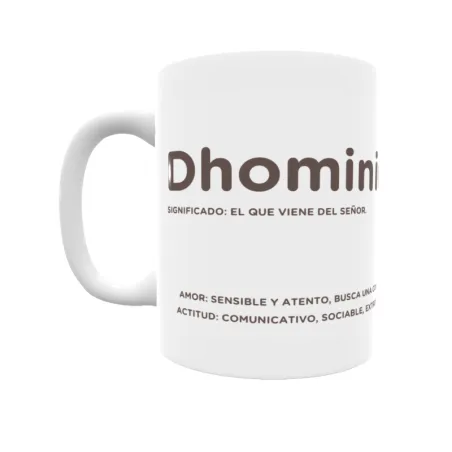 Taza - Dhominick Regalo original y funcional. Taza personalizada con significado, actitud y amor.