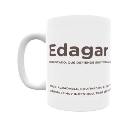 Taza - Edagar Regalo original y funcional. Taza personalizada con significado, actitud y amor.