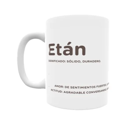 Taza - Etán Regalo original y funcional. Taza personalizada con significado, actitud y amor.