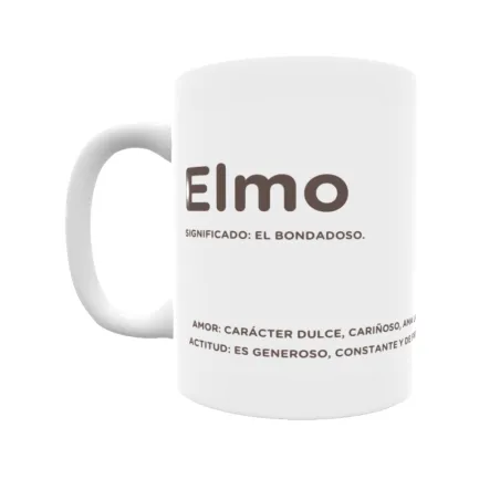 Taza - Elmo Regalo original y funcional. Taza personalizada con significado, actitud y amor.