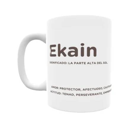 Taza - Ekain Regalo original y funcional. Taza personalizada con significado, actitud y amor.