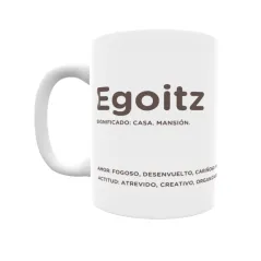 Taza - Egoitz Regalo original y funcional. Taza personalizada con significado, actitud y amor.