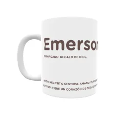 Taza - Emerson Regalo original y funcional. Taza personalizada con significado, actitud y amor.