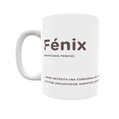 Taza - Fénix Regalo original y funcional. Taza personalizada con significado, actitud y amor.