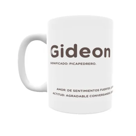 Taza - Gideon Regalo original y funcional. Taza personalizada con significado, actitud y amor.