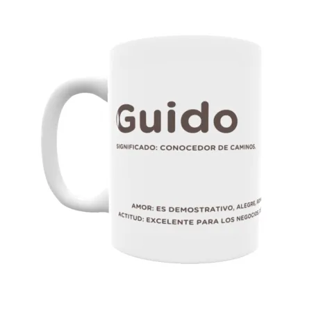 Taza - Guido Regalo original y funcional. Taza personalizada con significado, actitud y amor.