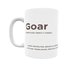 Taza - Goar Regalo original y funcional. Taza personalizada con significado, actitud y amor.