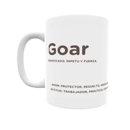 Taza - Goar Regalo original y funcional. Taza personalizada con significado, actitud y amor.