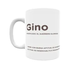 Taza - Gino Regalo original y funcional. Taza personalizada con significado, actitud y amor.