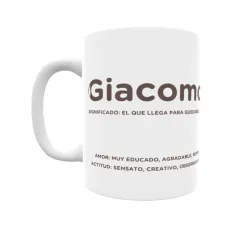 Taza - Giacomo Regalo original y funcional. Taza personalizada con significado, actitud y amor.