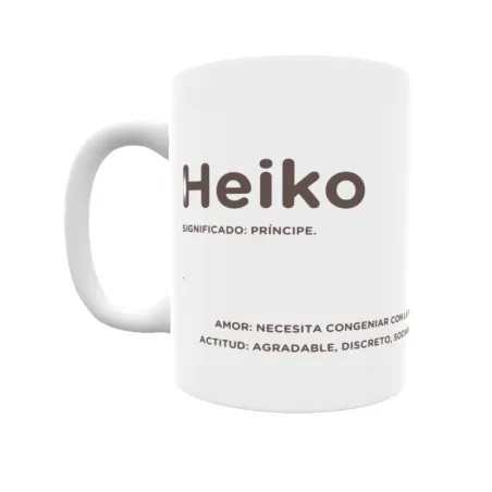 Taza - Heiko Regalo original y funcional. Taza personalizada con significado, actitud y amor.