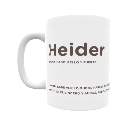 Taza - Heider Regalo original y funcional. Taza personalizada con significado, actitud y amor.