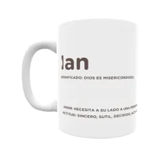 Taza - Ian Regalo original y funcional. Taza personalizada con significado, actitud y amor.