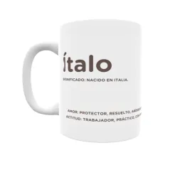 Taza - Ítalo Regalo original y funcional. Taza personalizada con significado, actitud y amor.